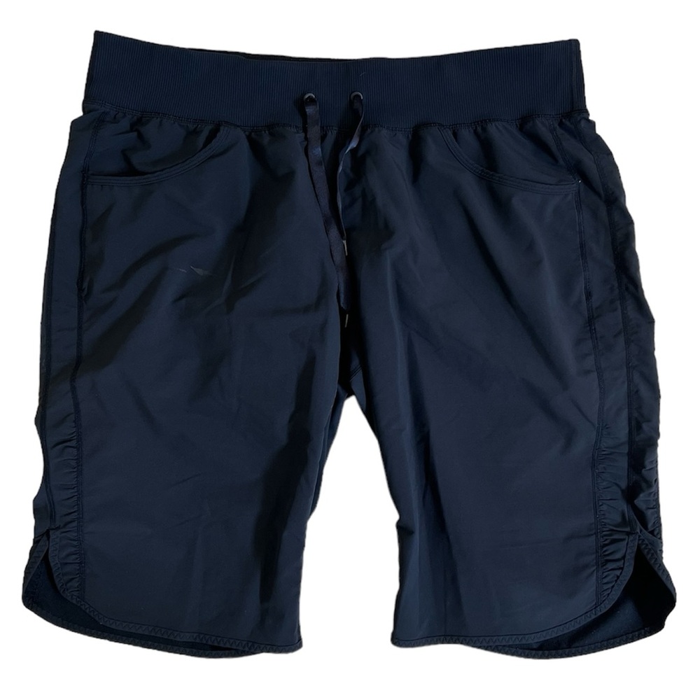 Zella Athletic Bermuda Black Shorts with Drawstrings, Size XL